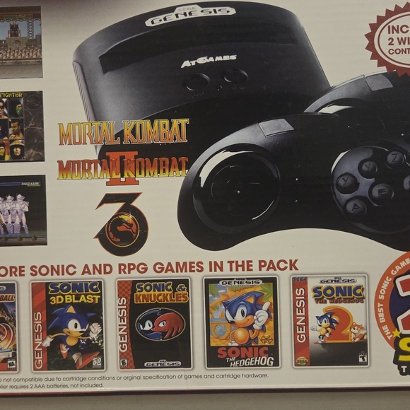 Sega Genesis Classic Game Console 25th Anniversary 80 Built In Games - Picture 2 of 8